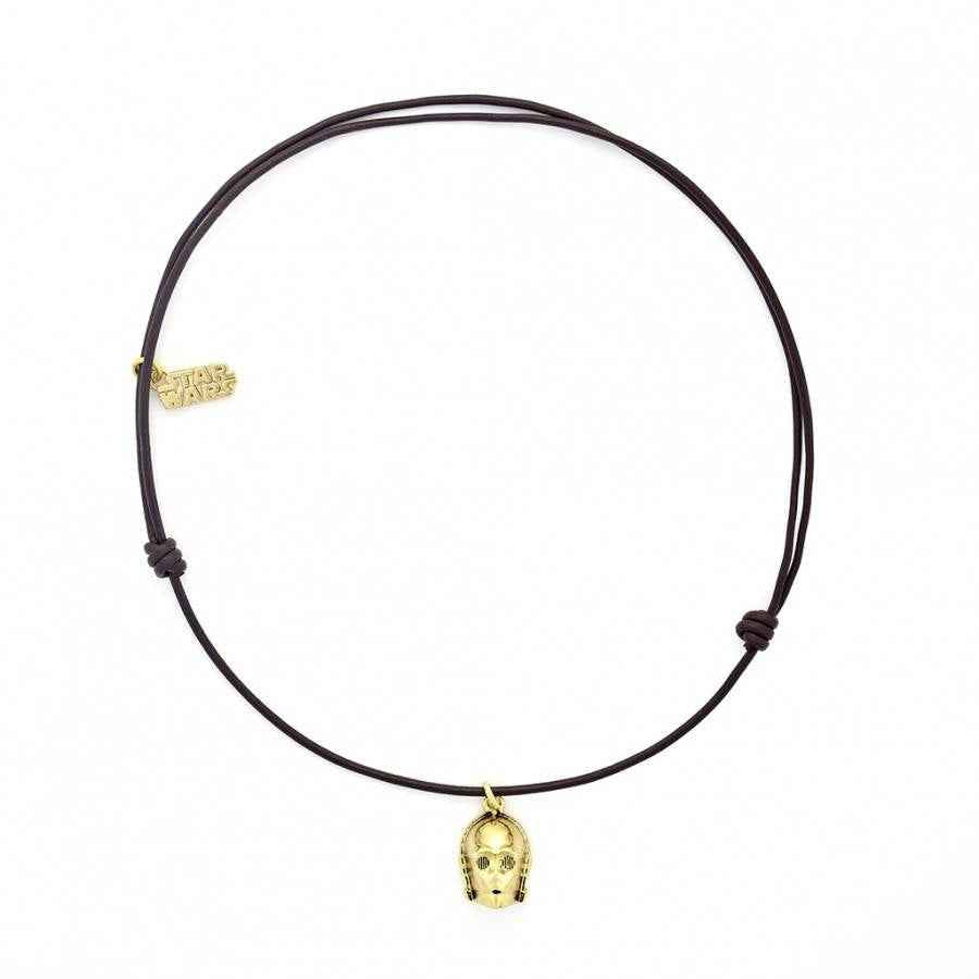 Necklace C-3PO in Leather