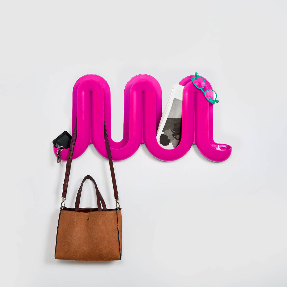 HELLER Swell Catchall Wall Organizer – Berry