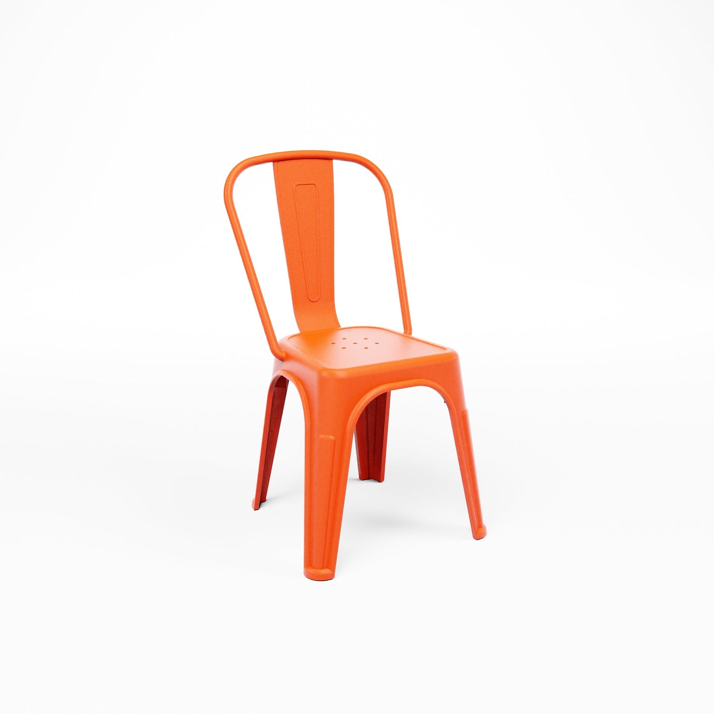 Flexfurn Tolix Style stack chair in orange