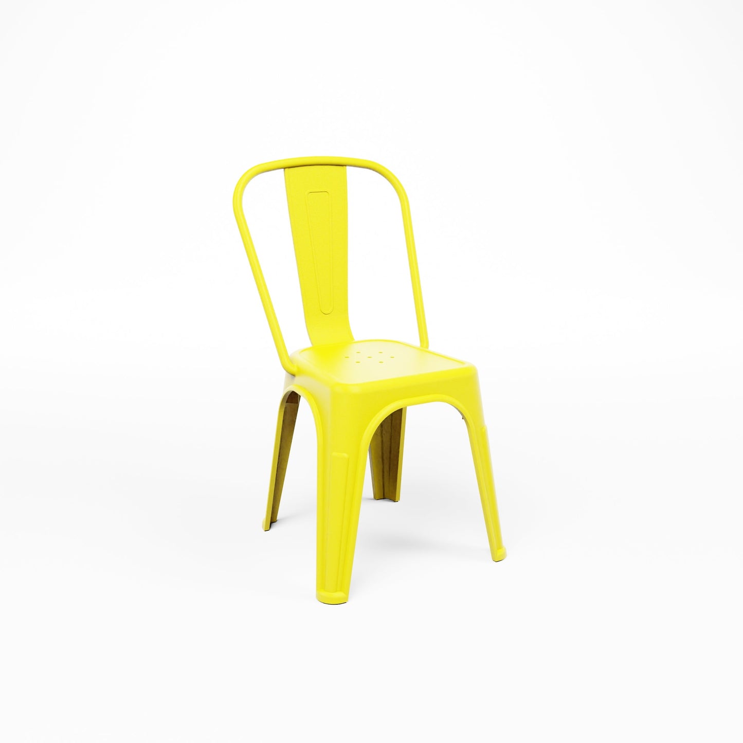 Flexfurn Tolix Style stack chair in yellow