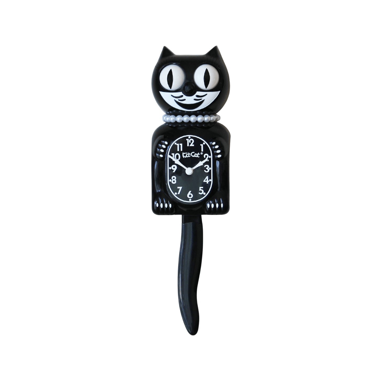 Kit-Cat "Lady" Wall Clock in Black