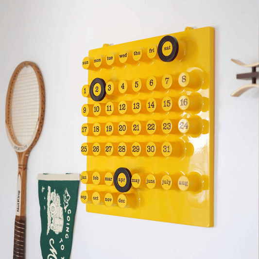 Kalender 'Ring a Date' Gelb