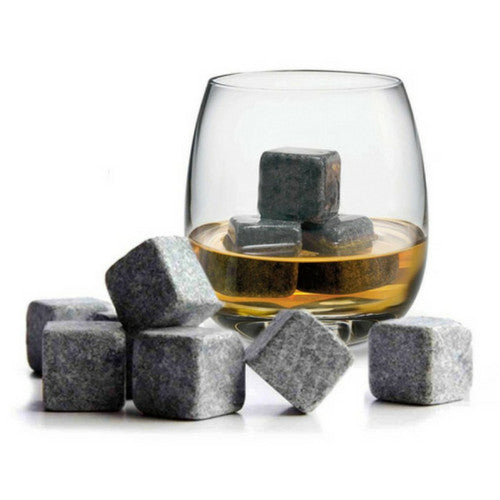 Whisky Stones - Set of 9 Pieces in Marble