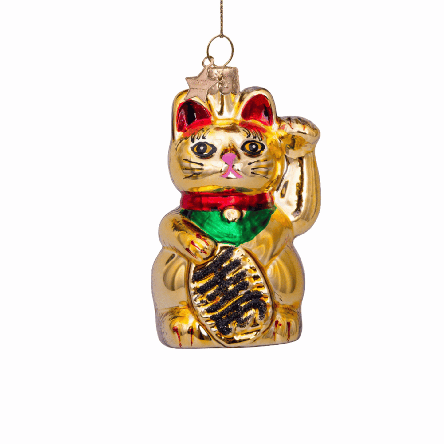 Lucky Cat "Maneki Neko" Christmas Ornament